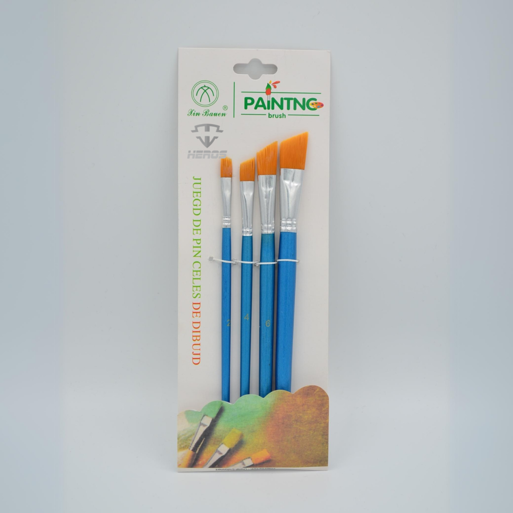 PINCEL PALO MADERA X4