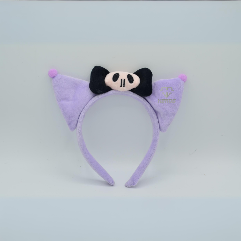 DIADEMA OREJA GATO CALAVERA KUROMI