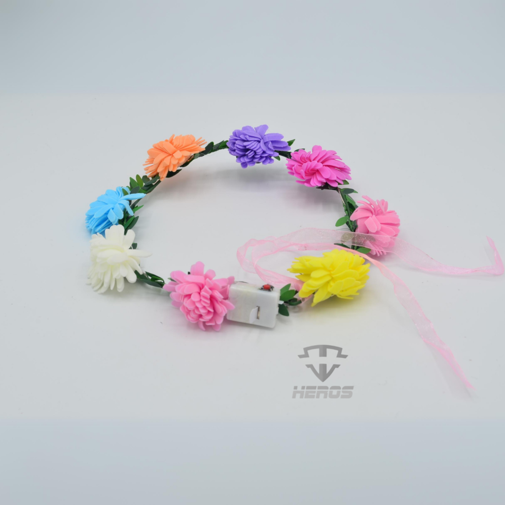 DIADEMA FLORES CON LUZ