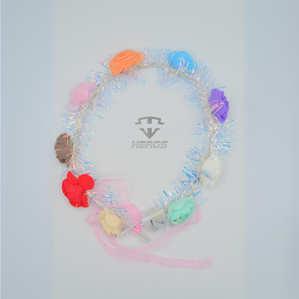 DIADEMA FLORES CON LUZ