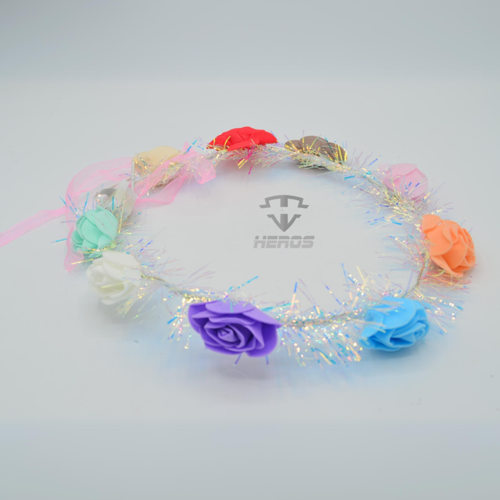 DIADEMA FLORES CON LUZ
