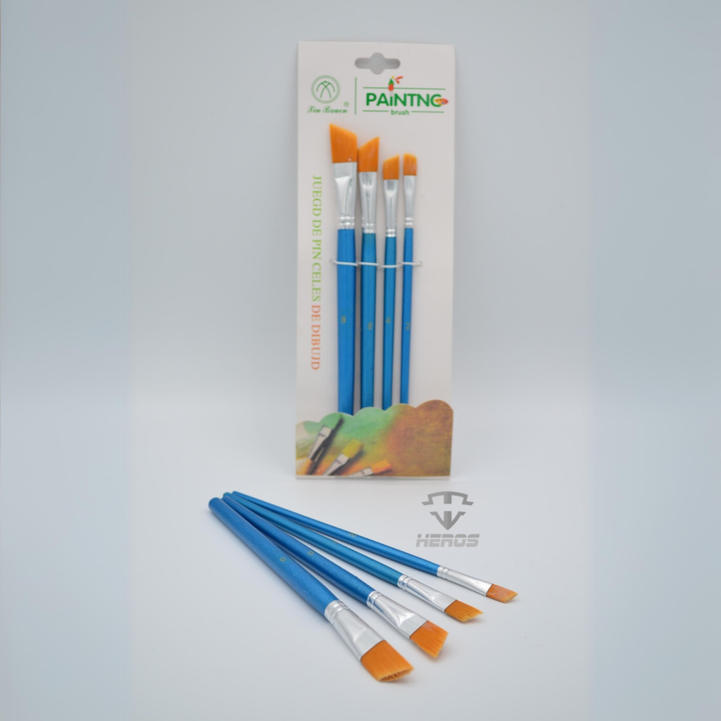 PINCEL PALO MADERA X4