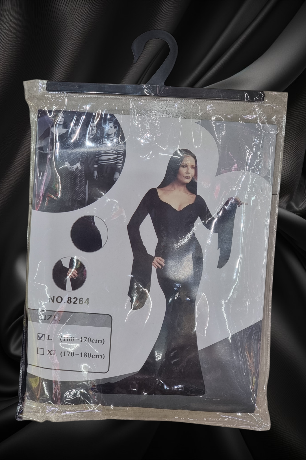 DISFRAZ MORTICIA ADULTO