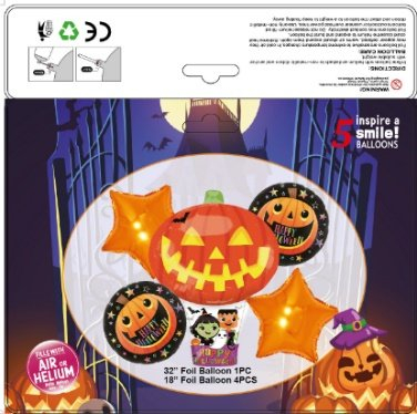 SET GLOBO 5 PCS HALLOWEN