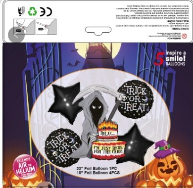 SET GLOBO 5 PCS HALLOWEN