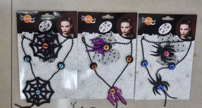 SET COLLAR ARETES HALLOWEN