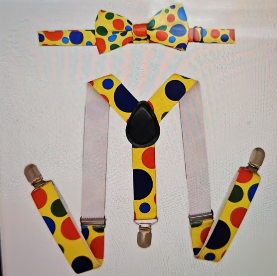TIRANTA Y CORBATIN PAYASO NIÑO
