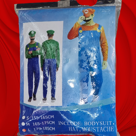 DISFRAZ MARIO Y LUIGI ADULTO