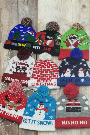 GORRO LUZ NAVIDAD ADULTO