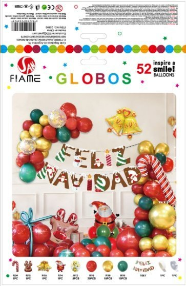 SET X72 GLOBO DECORACION NAVIDAD