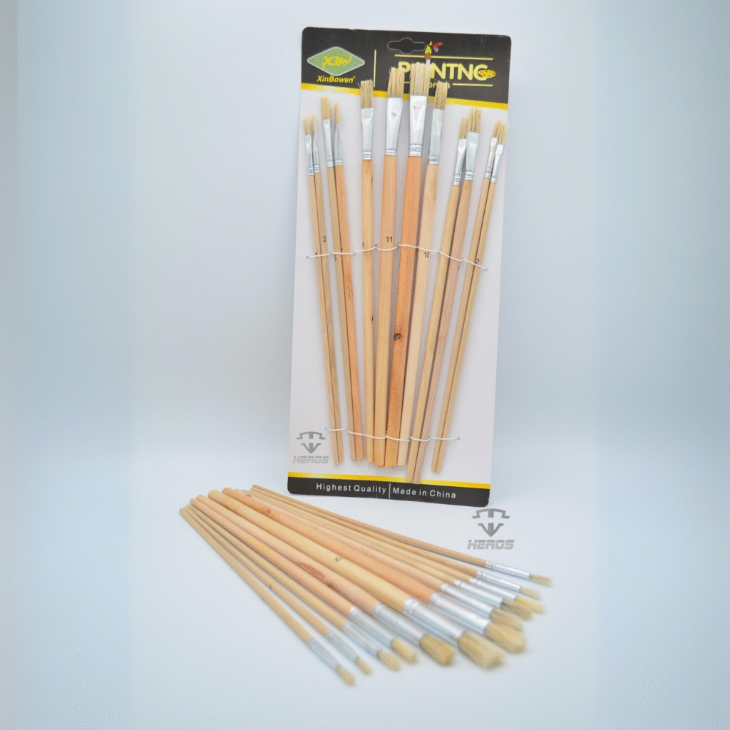 SET PINCELES MADERA X 12 PCS