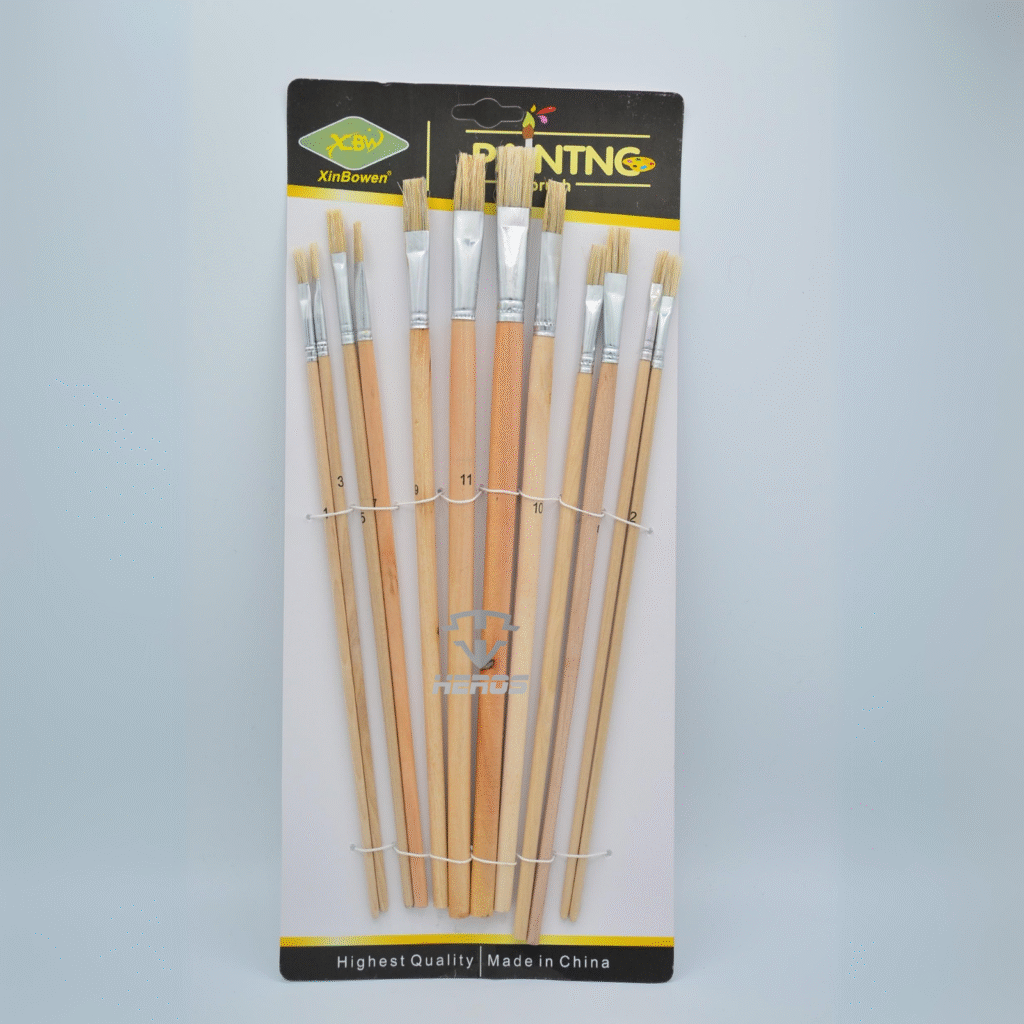 SET PINCELES MADERA X 12 PCS