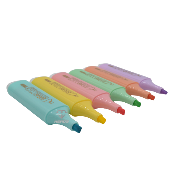 RESALTADOR PASTEL 6 PCS