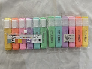 RESALTADORES PASTEL X 6 PCS